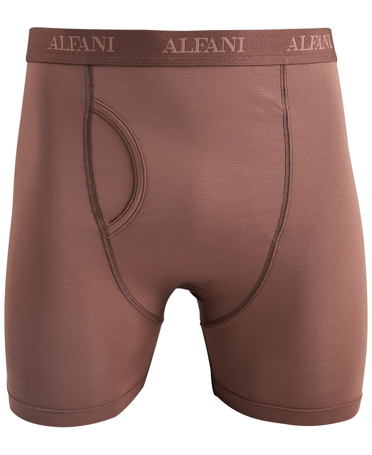 Alfani Air Mesh Quick-dry Moisture-wicking Boxer Briefs Dark Brown