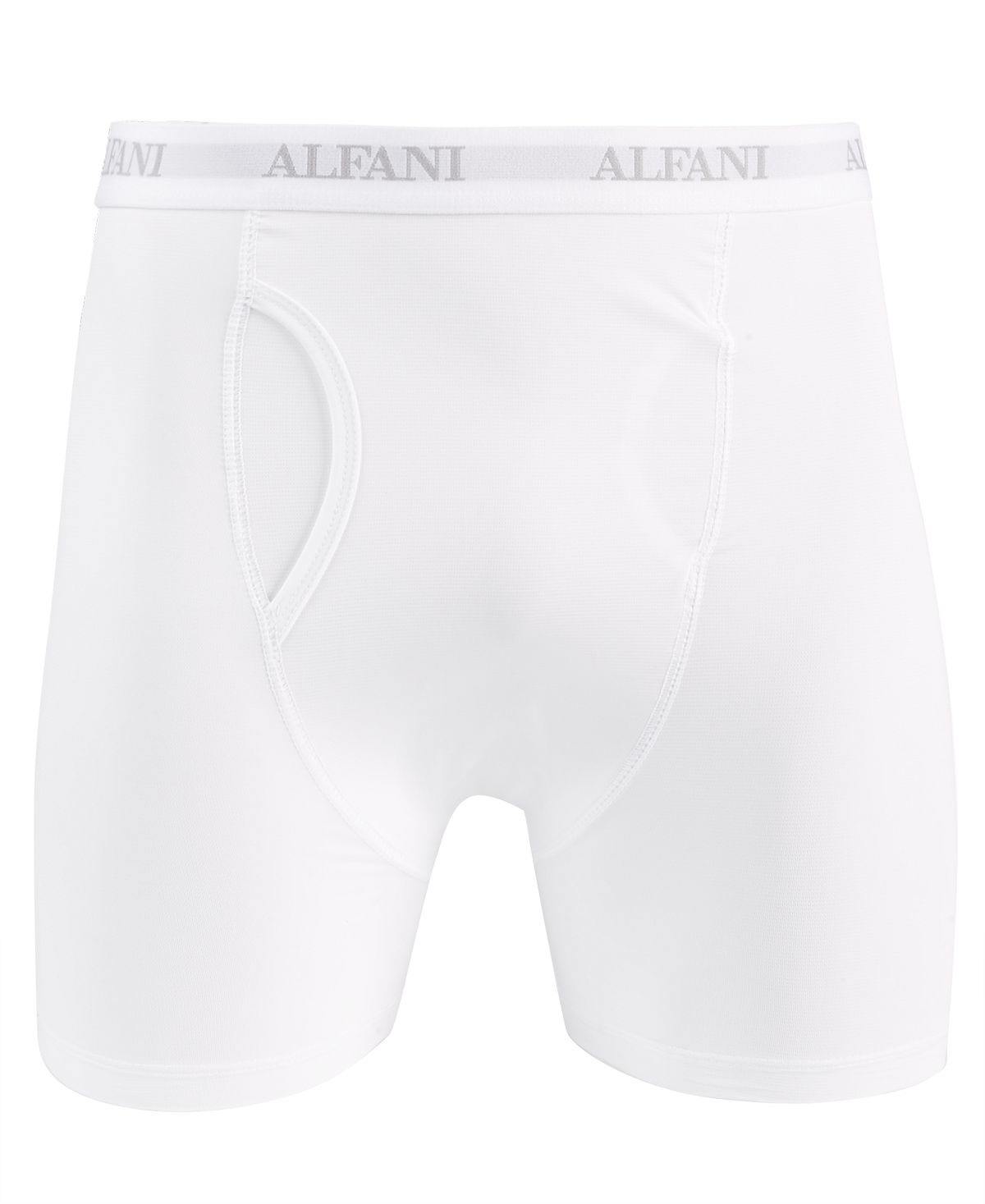 Alfani Air Mesh Quick-dry Moisture-wicking Boxer Briefs White