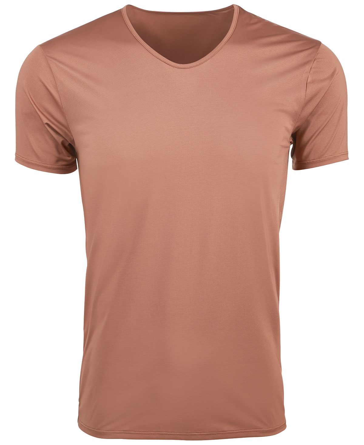 Alfani Air Mesh V-neck Undershirt Brown