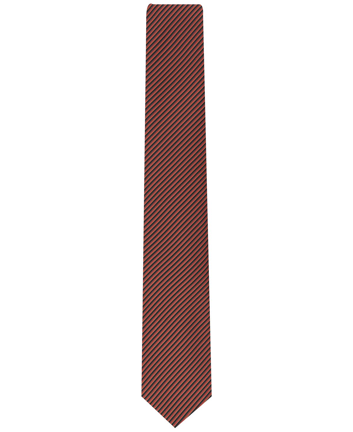 Alfani Ciley Stripe Tie Cognac