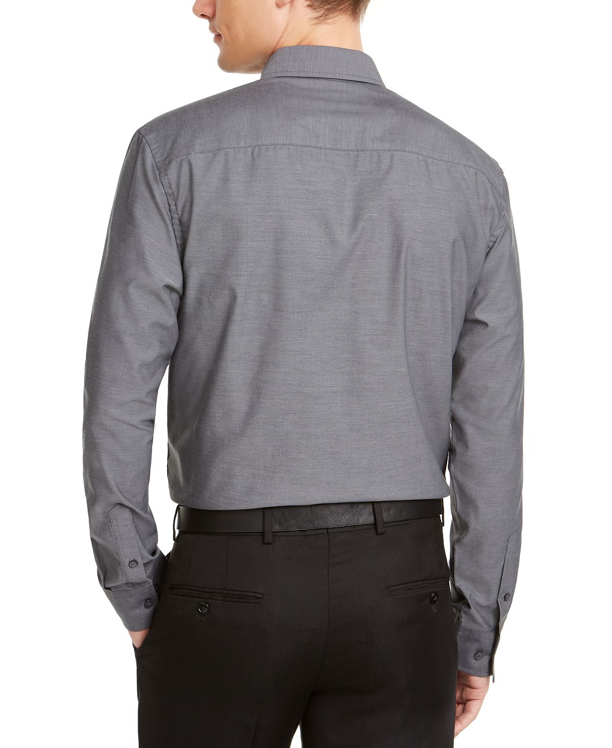 Alfani Classic-fit Solid Shirt New Grey