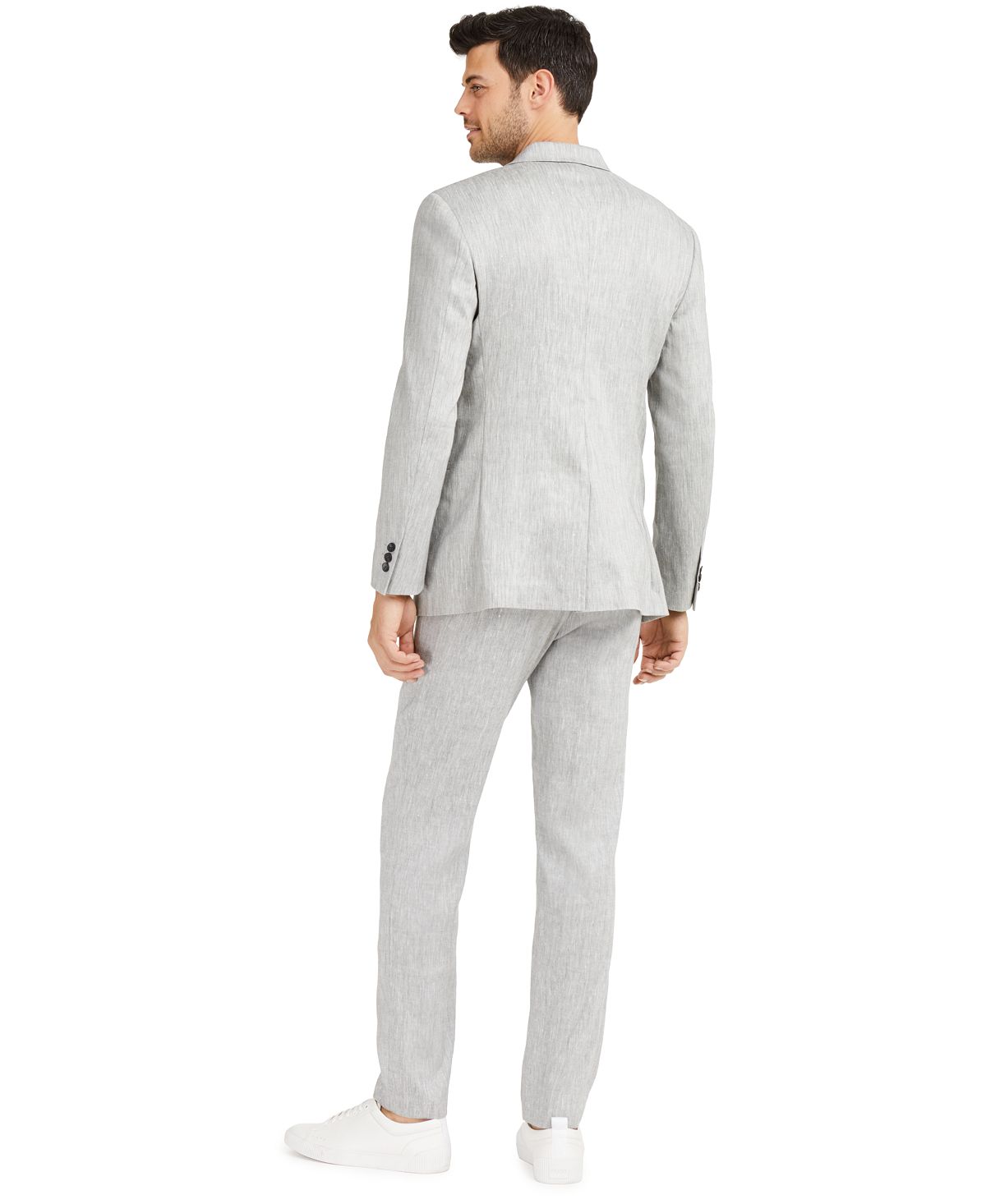 Alfani Classic-fit Stretch Solid Sport Coat Natural Gray