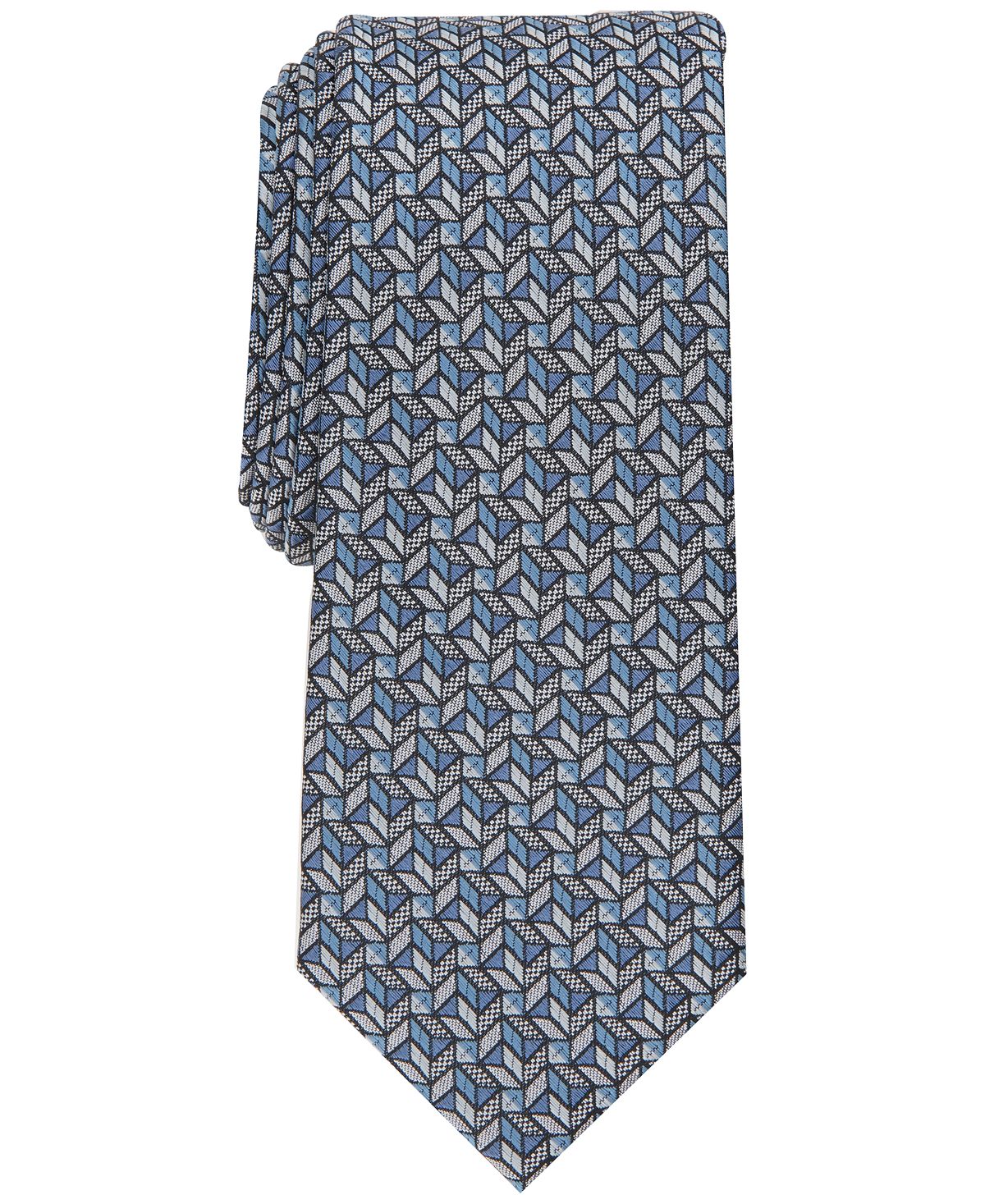 Alfani Coen Geo Tie Slate Blue