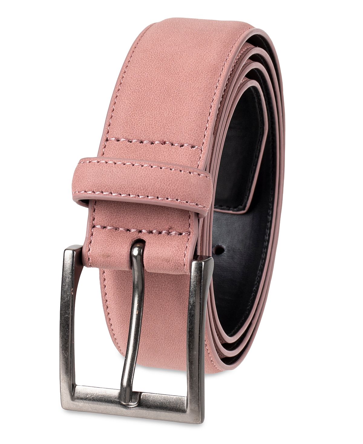 Alfani Faux-suede Belt Pink