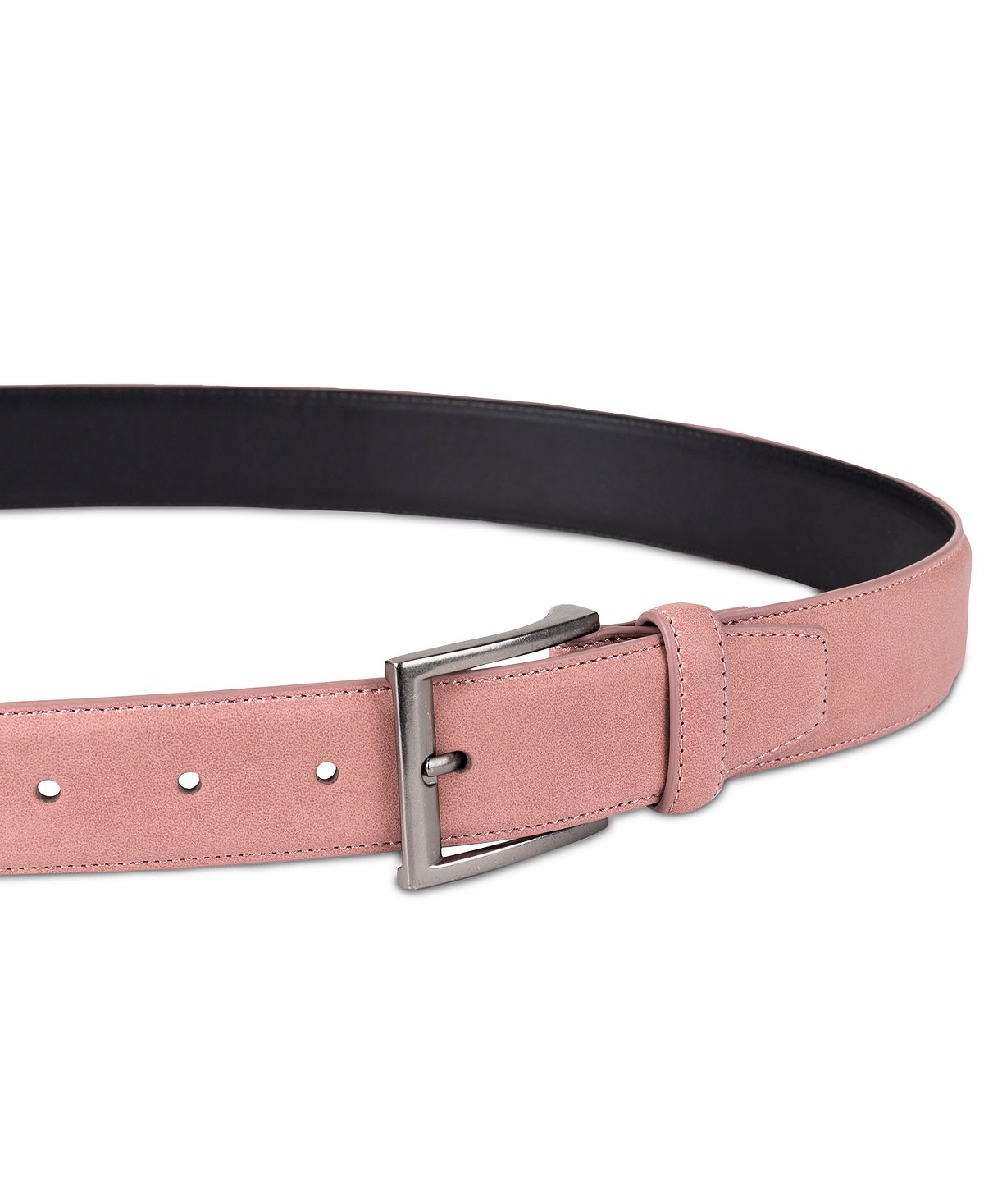 Alfani Faux-suede Belt Pink