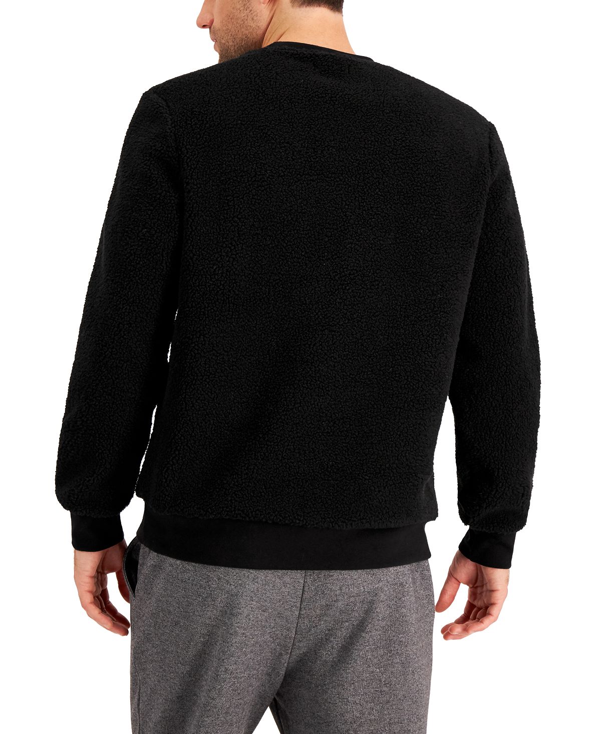 Alfani Fleece Sweatshirt Black