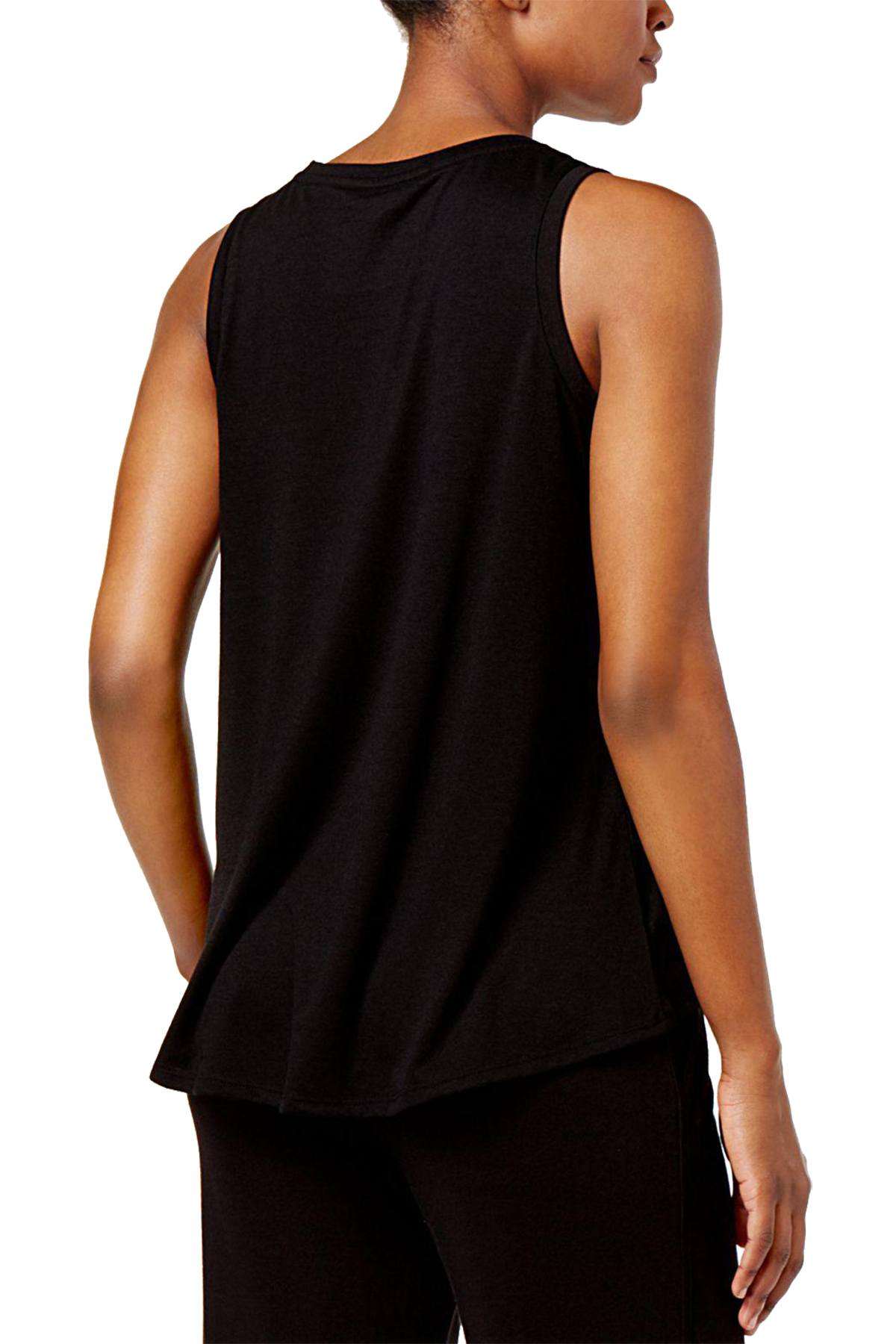 Alfani Intimates Black High-Low Lounge Tank Top