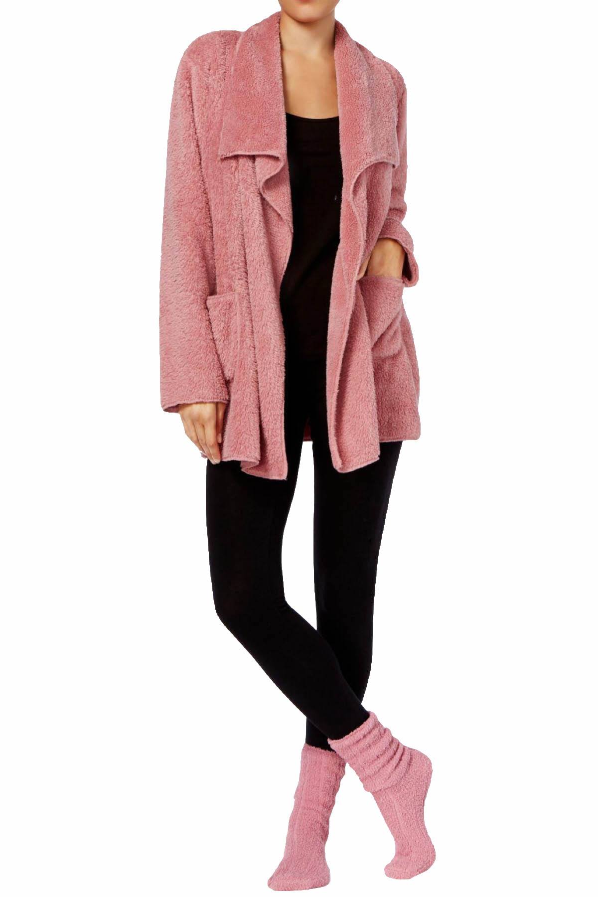 Alfani Intimates Fox-Glove-Pink Cozy Wrap & Socks 2-Piece Set