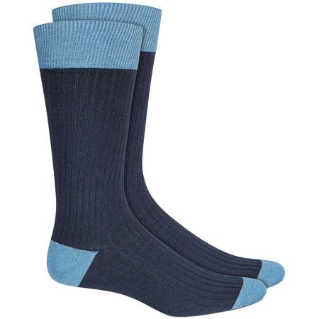 Alfani Men's Alfa Tech Moisture Wicking Crew Socks Navy