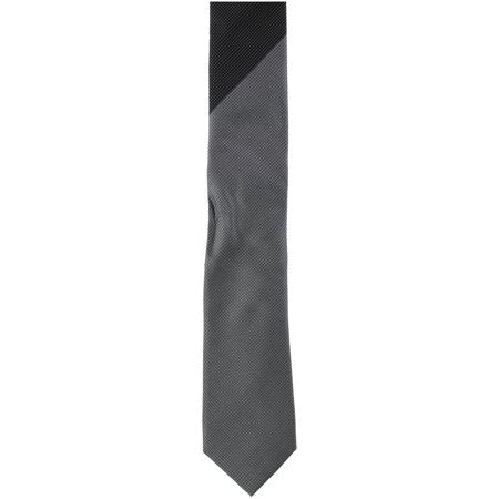 Alfani Mens Textured Self-Tied Necktie Gray