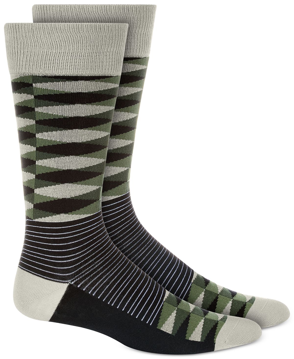 Alfani Multi-pattern Dress Socks Olive