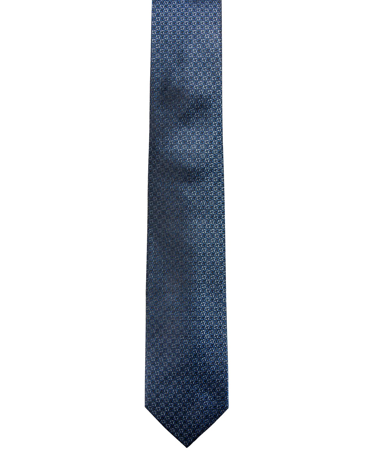 Alfani Natte Slim Silk Tie Navy