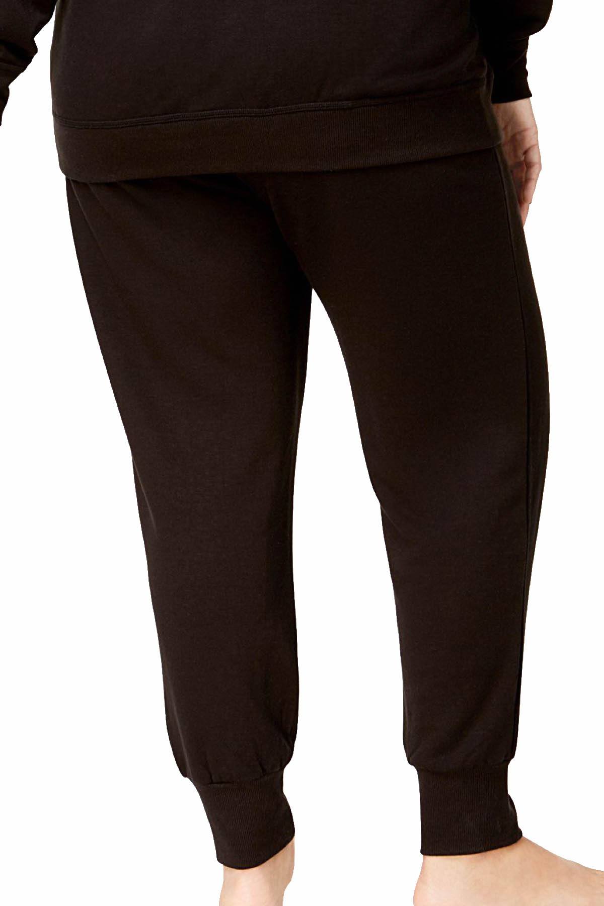 Alfani PLUS Jogger Lounge Pant in Black