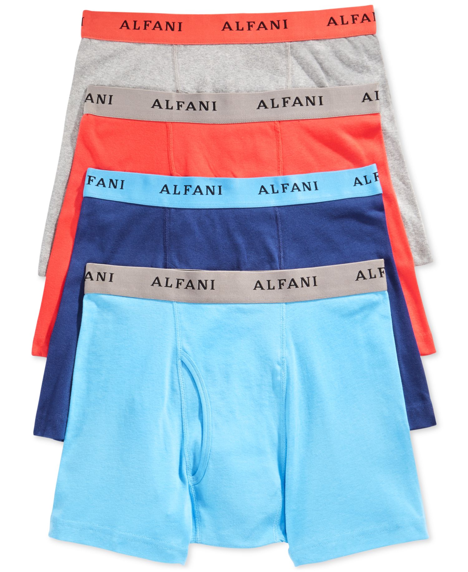 Alfani Palm-Beach Combed Cotton Boxer Brief 4-Pack