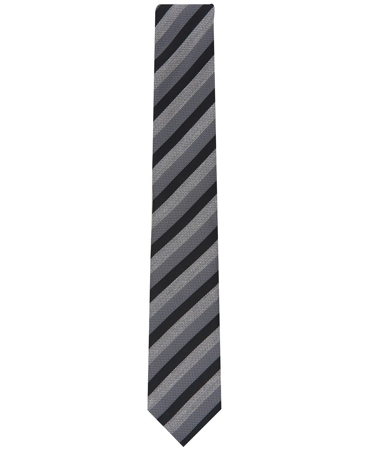 Alfani Pierrard Stripe Tie Black