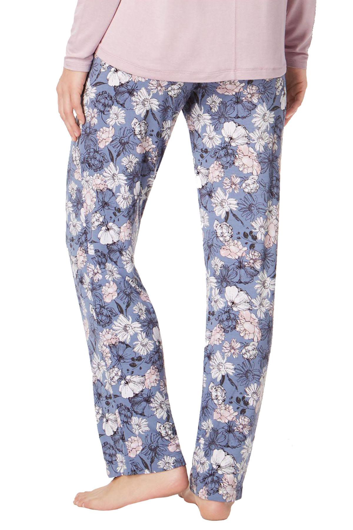 Alfani Printed Knit Lounge Pant in Spring Garden Blue