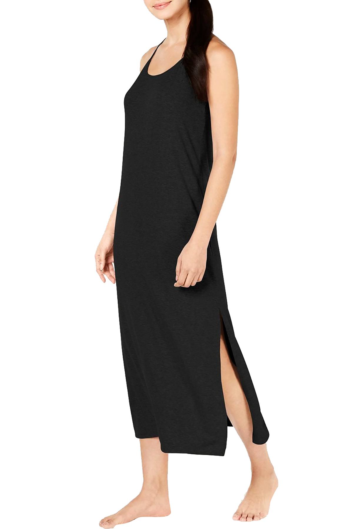 Alfani Ribbed Nightgown in Classic Black