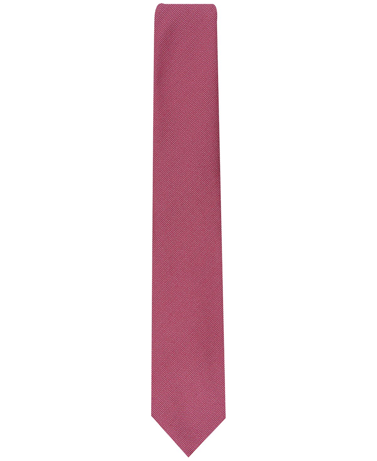 Alfani Solid Textured Slim Tie Red/Burgundy