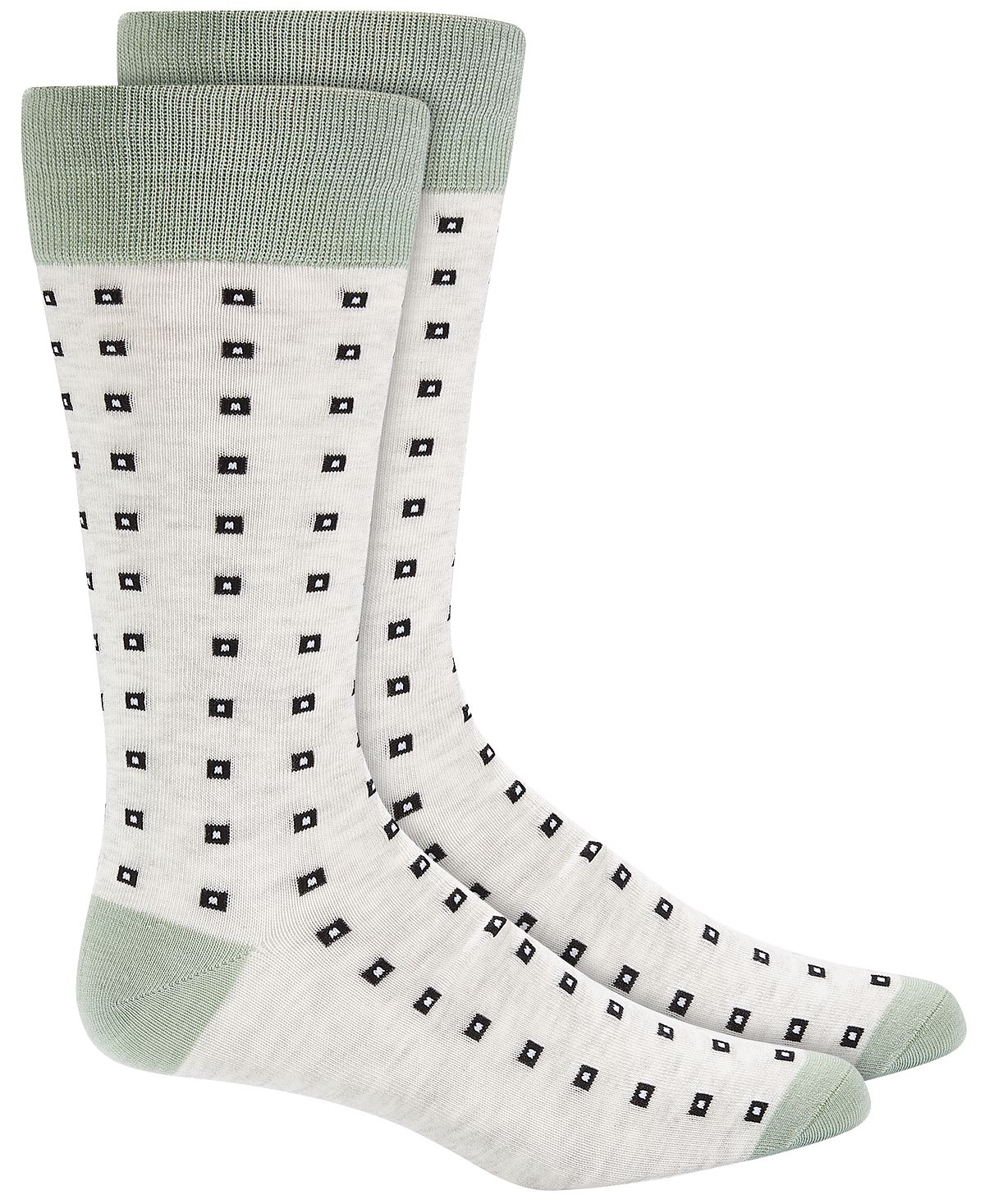 Alfani Square-dot Crew Socks Grey