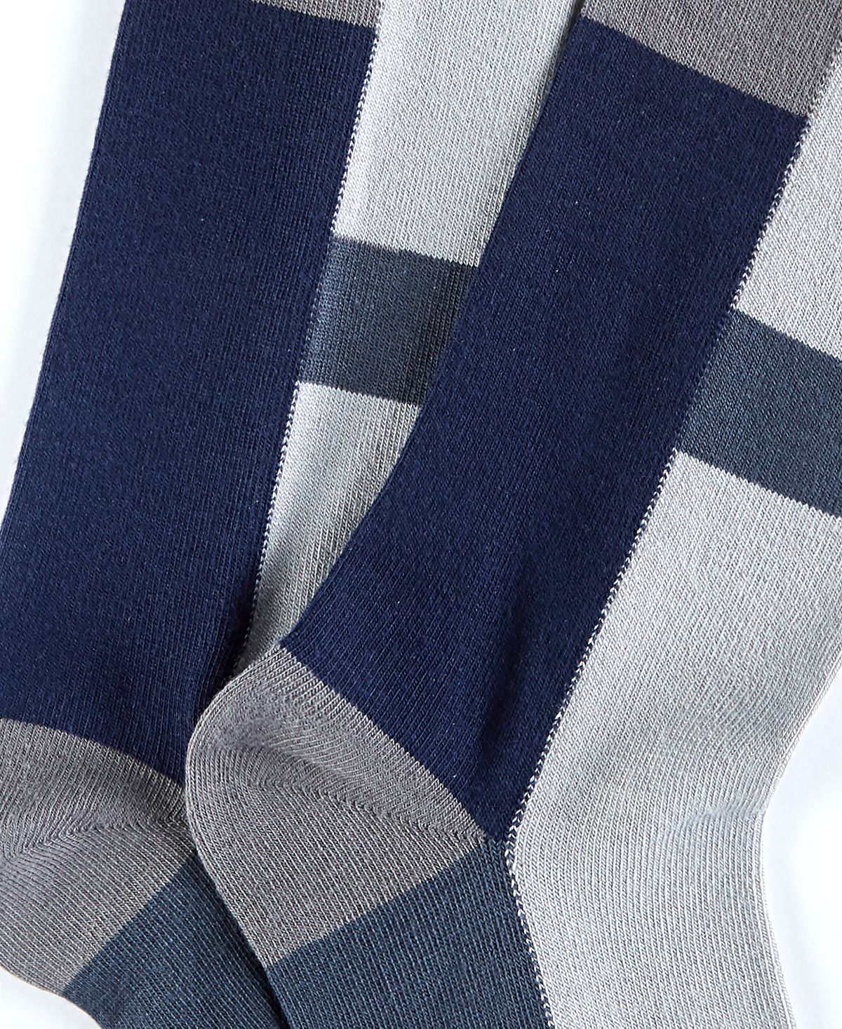 Alfani Striped Dress Socks Light Blue