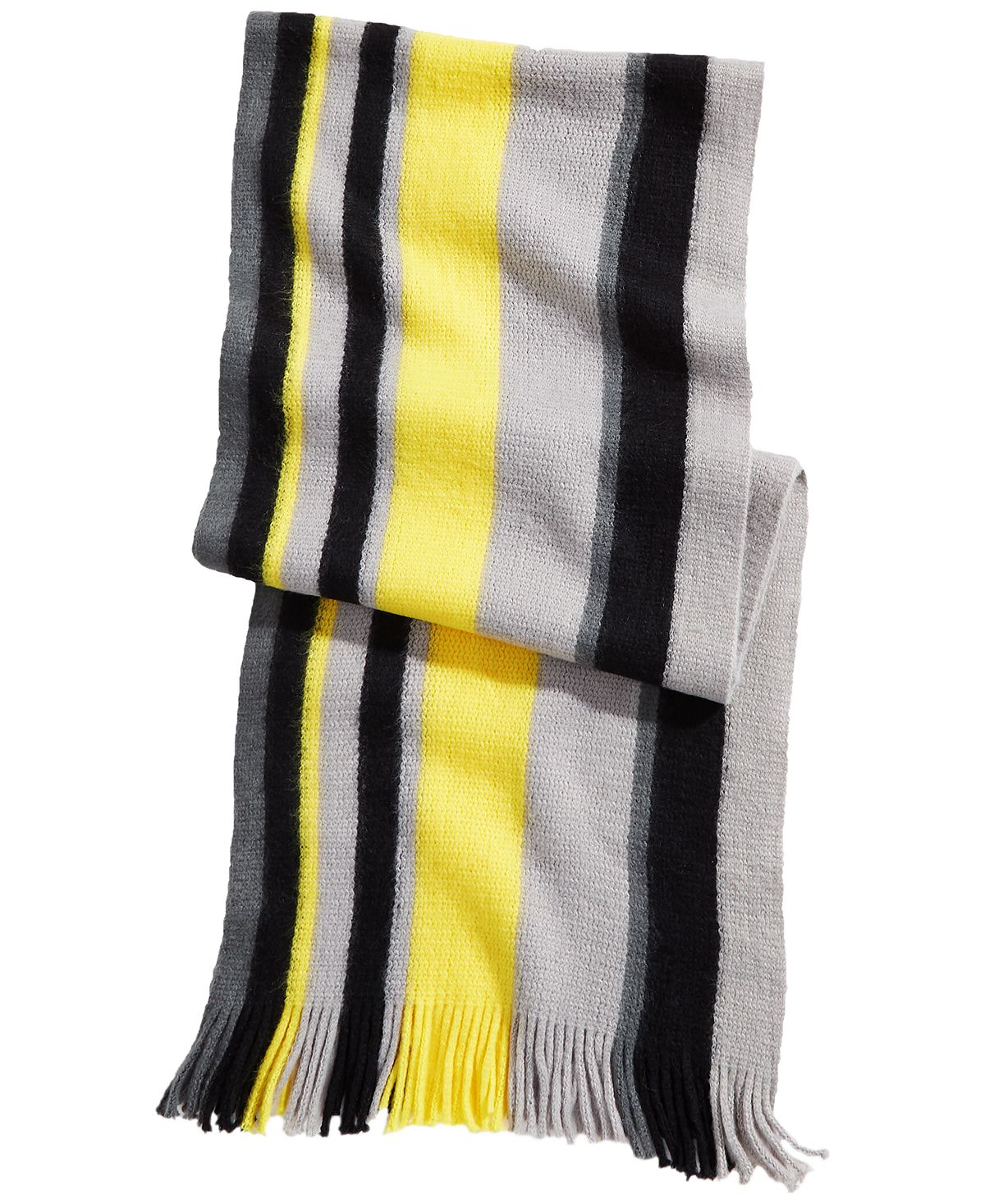 Alfani Striped Scarf Yellow/Grey