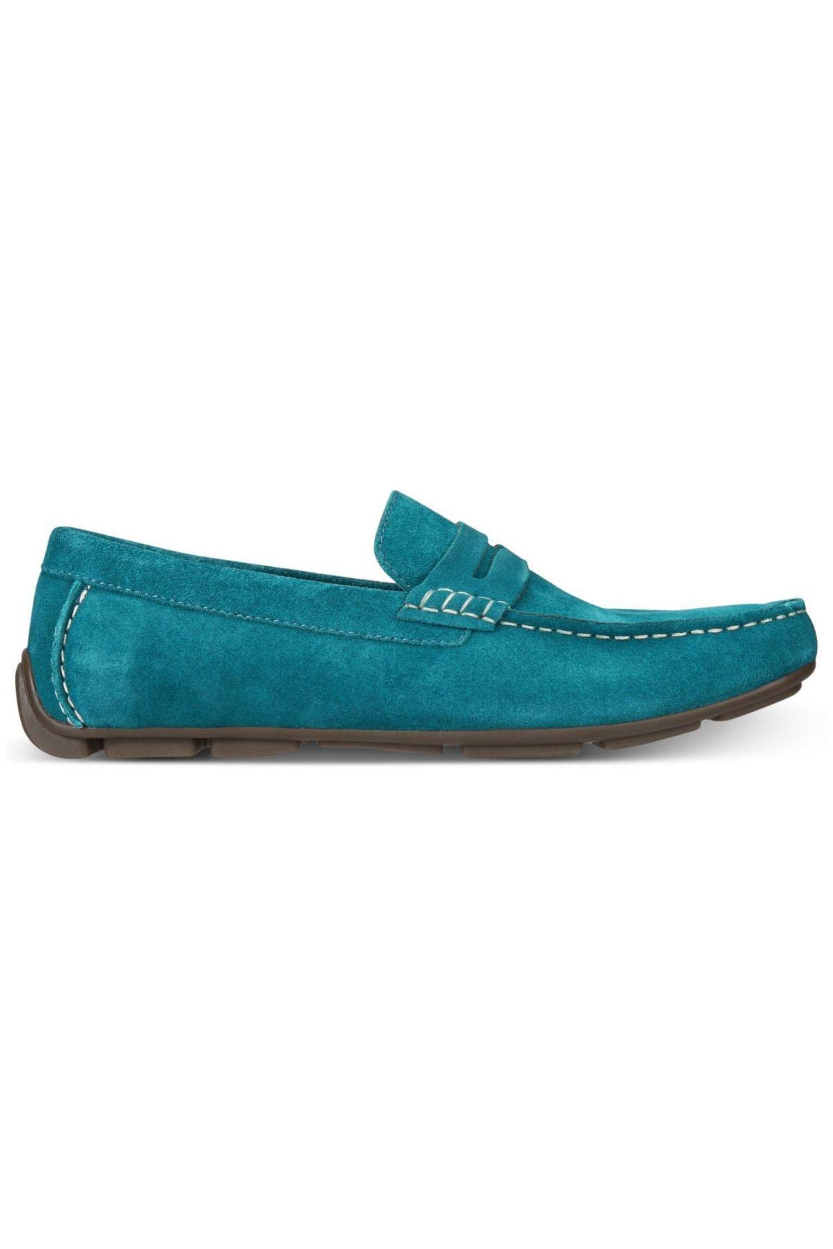 Alfani Teal Sal Suede Penny Driver