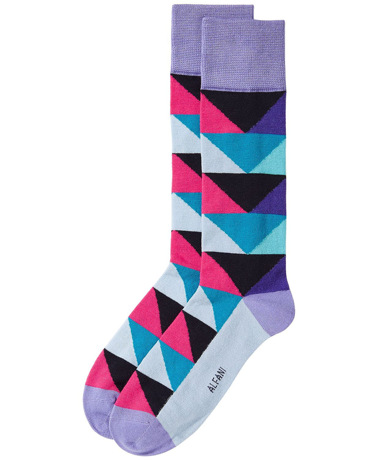 Alfani Triangle Socks  Lavender Aqua