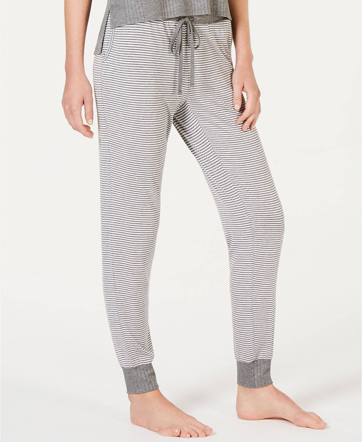 Alfani Ultra Soft Printed Joggers in Simple Stripe