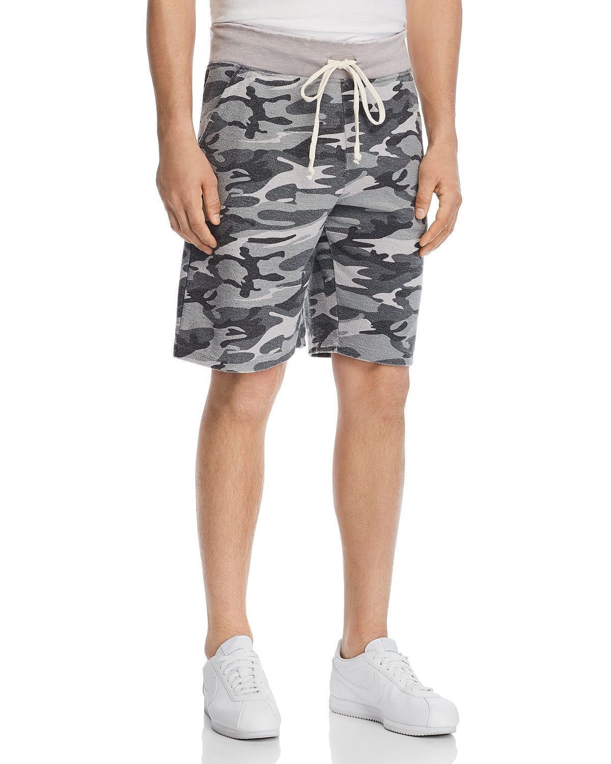 Alternative French Terry Camo Shorts Light Gray Camouflage