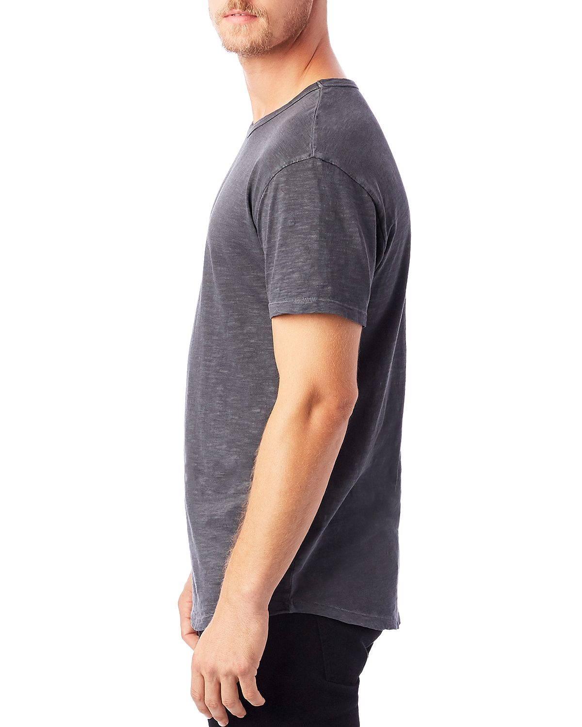 Alternative Postgame Washed Slub Knit Tee Coal