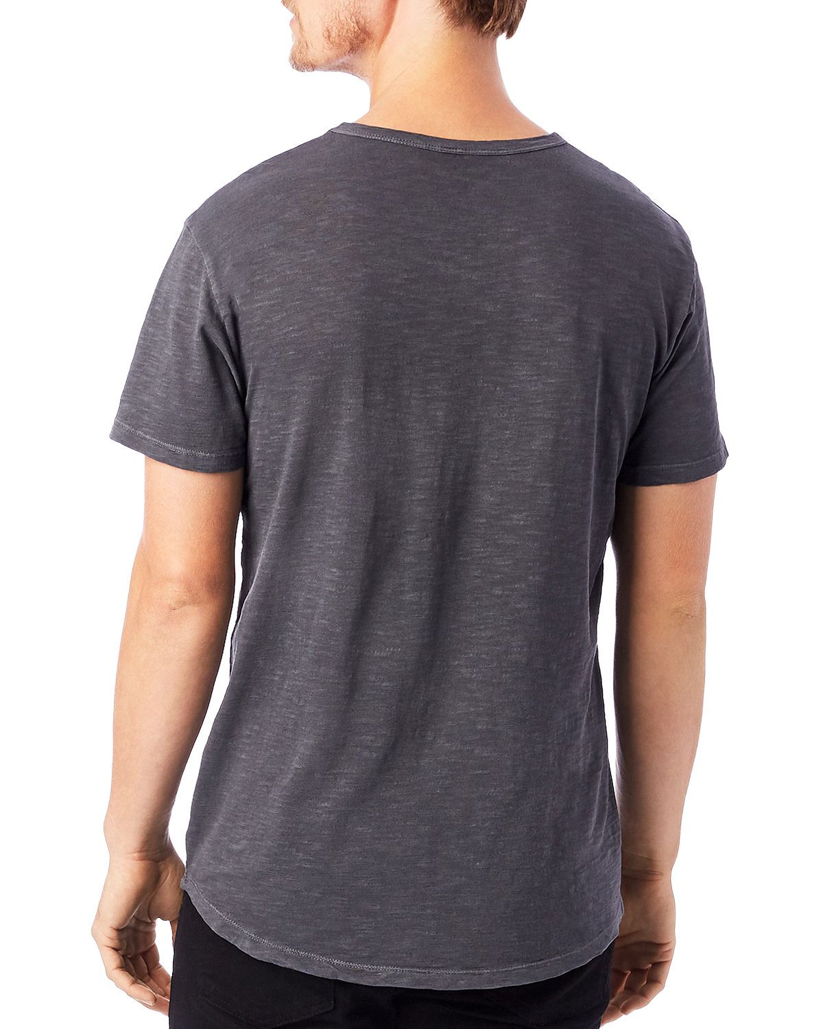 Alternative Postgame Washed Slub Knit Tee Coal