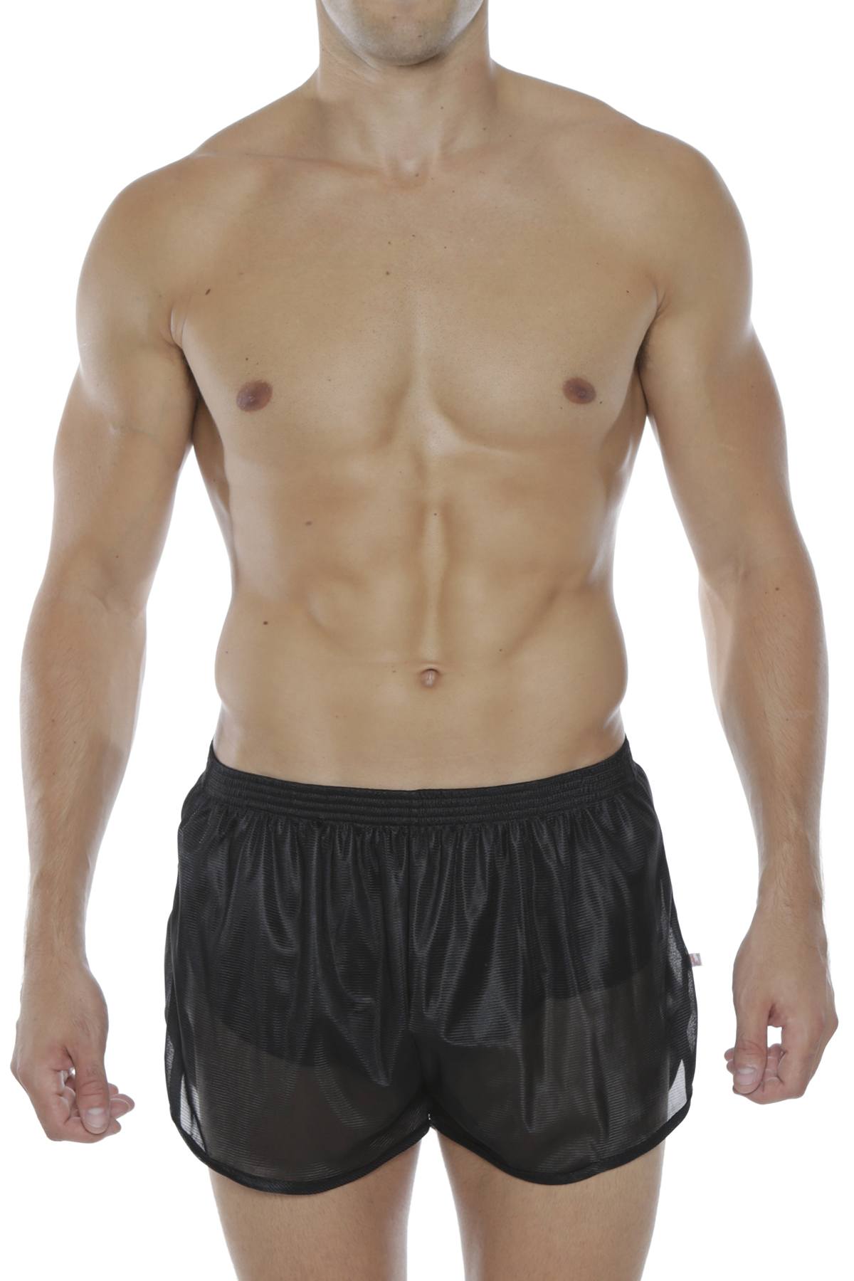 American Jock Black Military Training Short