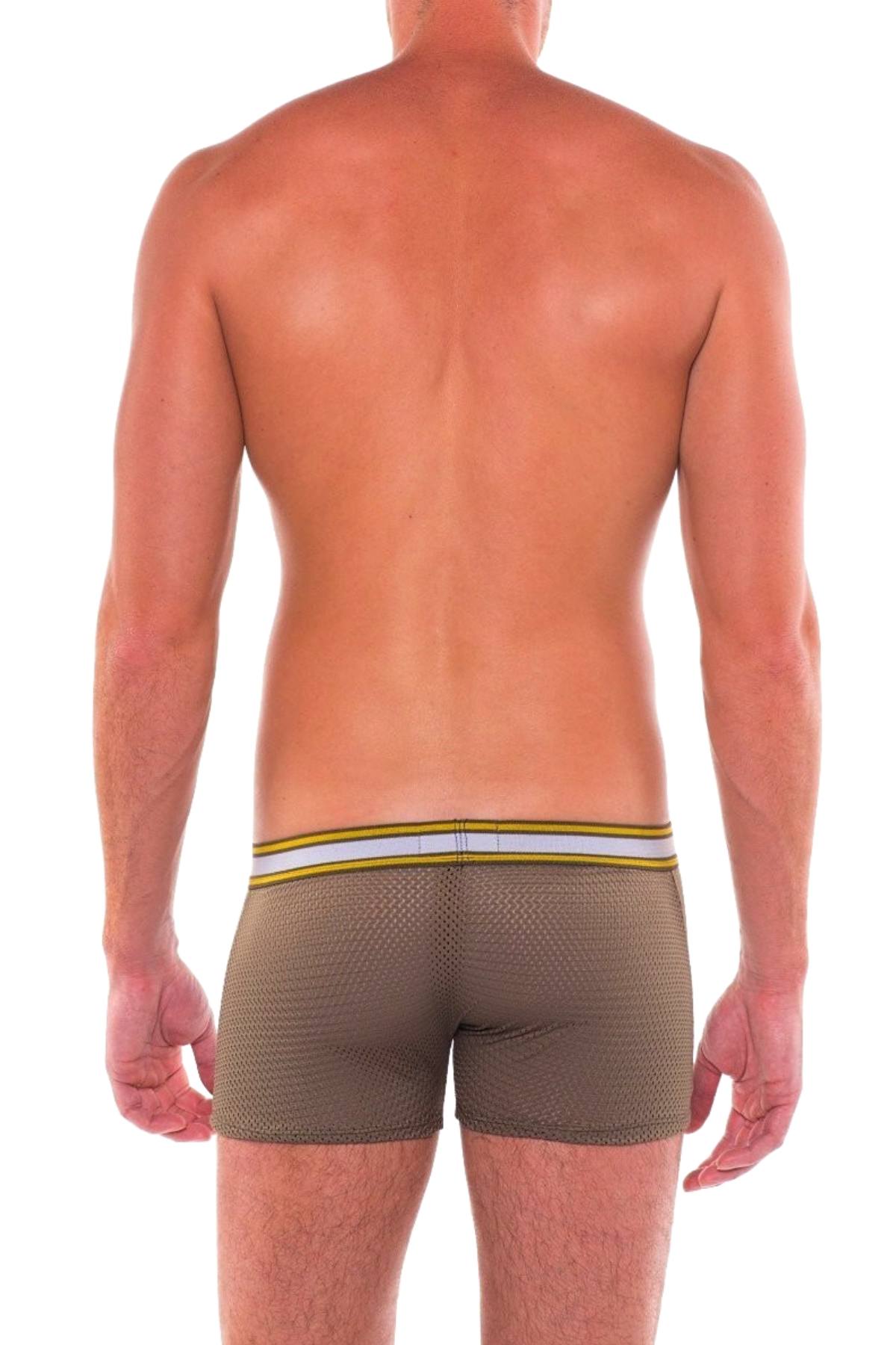 American Jock Olive/Yellow Team Sport Trunk