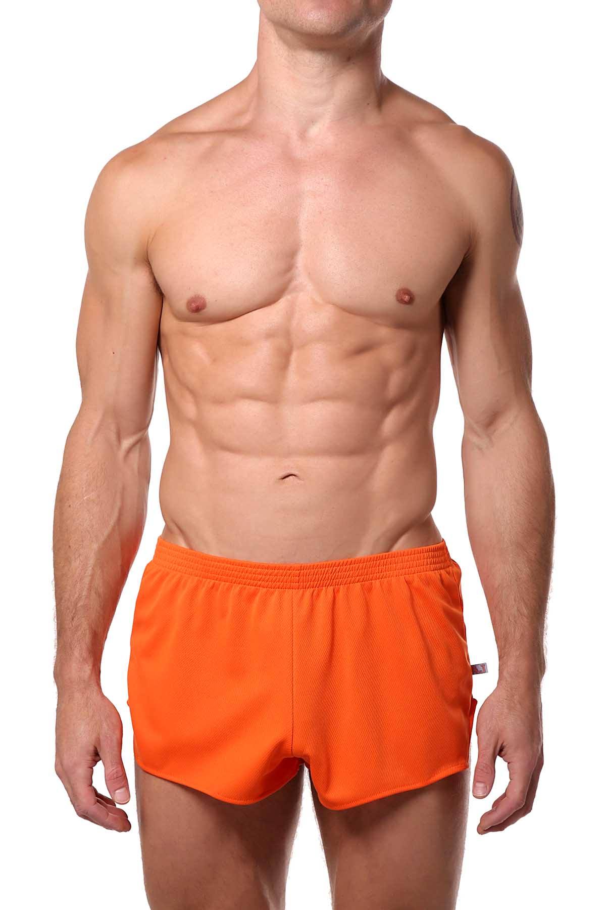 American Jock Orange Running Short