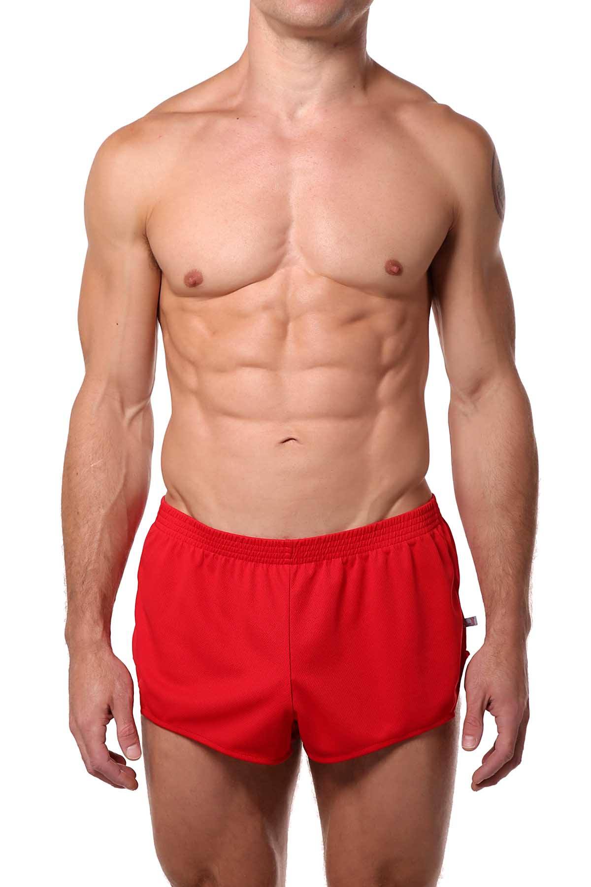 American Jock Red Running Short