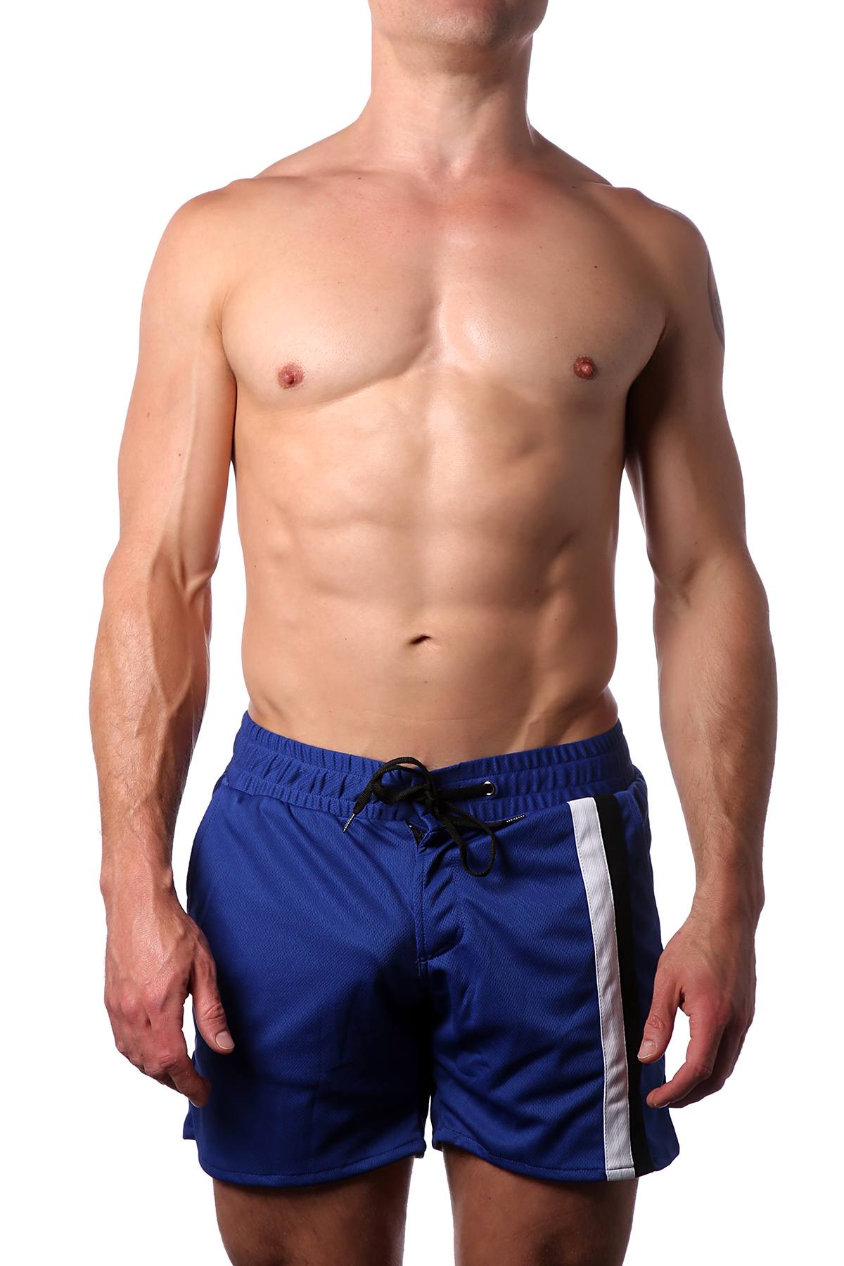 American Jock Royal Blue Decathlon Coach Short W/Pockets