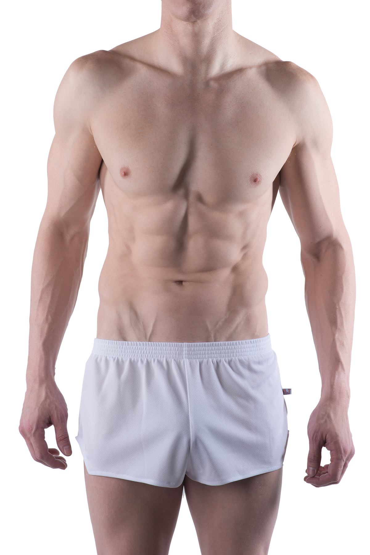 American Jock White Elite Sport Jogging Short