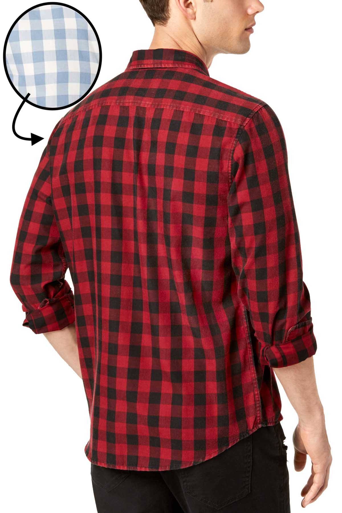 American Rag Fog Blue Check Shirt