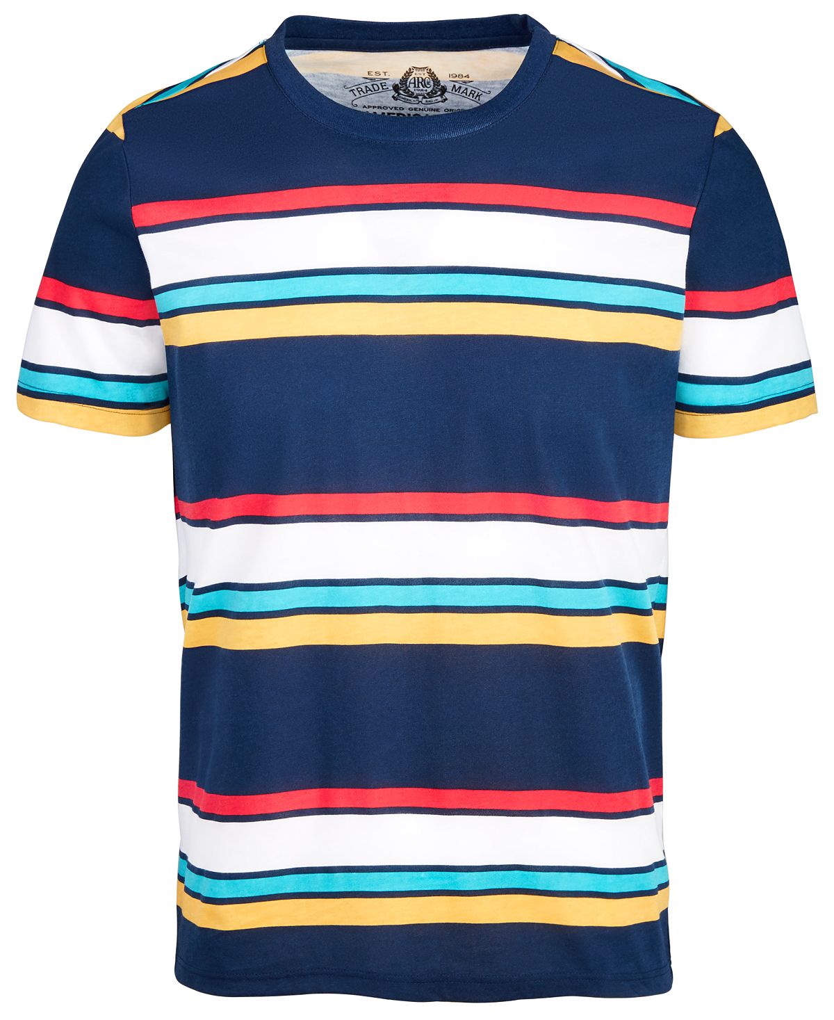 American Rag Retro Broad Stripe T-shirt Basic Navy