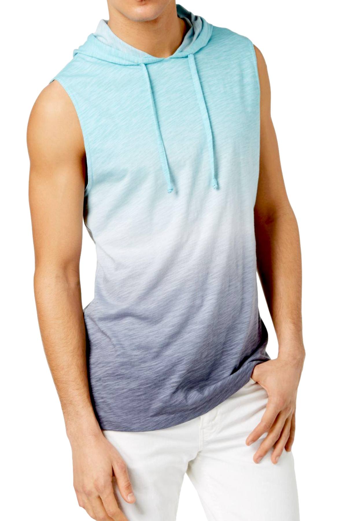 American Rag Underwater Sleeveless Tie Dye Hoodie