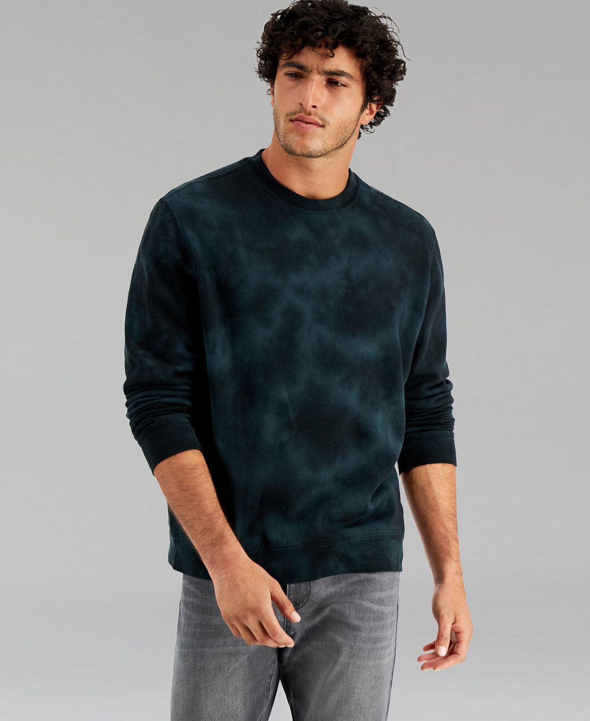 And Now This Printed Tie Dye Crewneck Sweatshirt Mosser