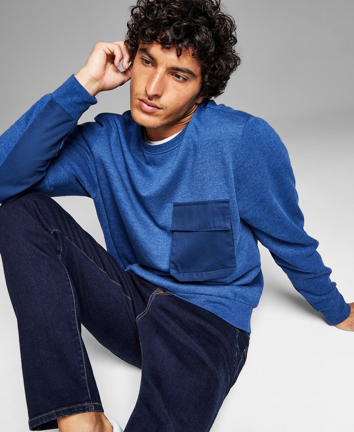 And Now This Utility Pocket Sweatshirt Ocean