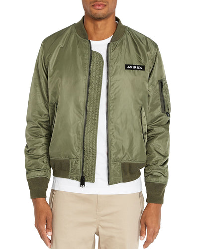 Avirex Ma-1 Logo Bomber Jacket Military Olive | CheapUndies