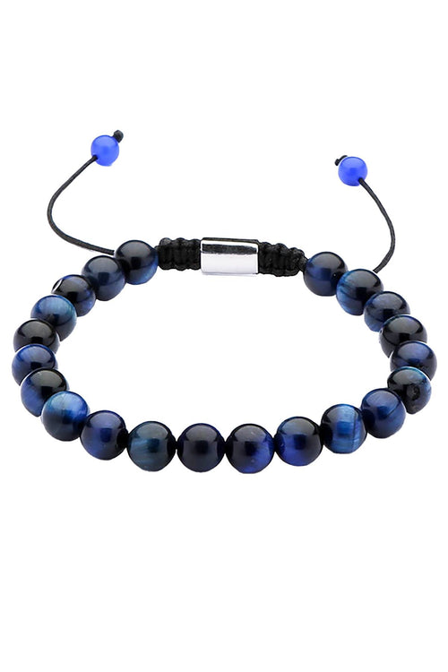 Blue Tiger's Eye Adjustable Clarity Healing Bracelet Featured Image