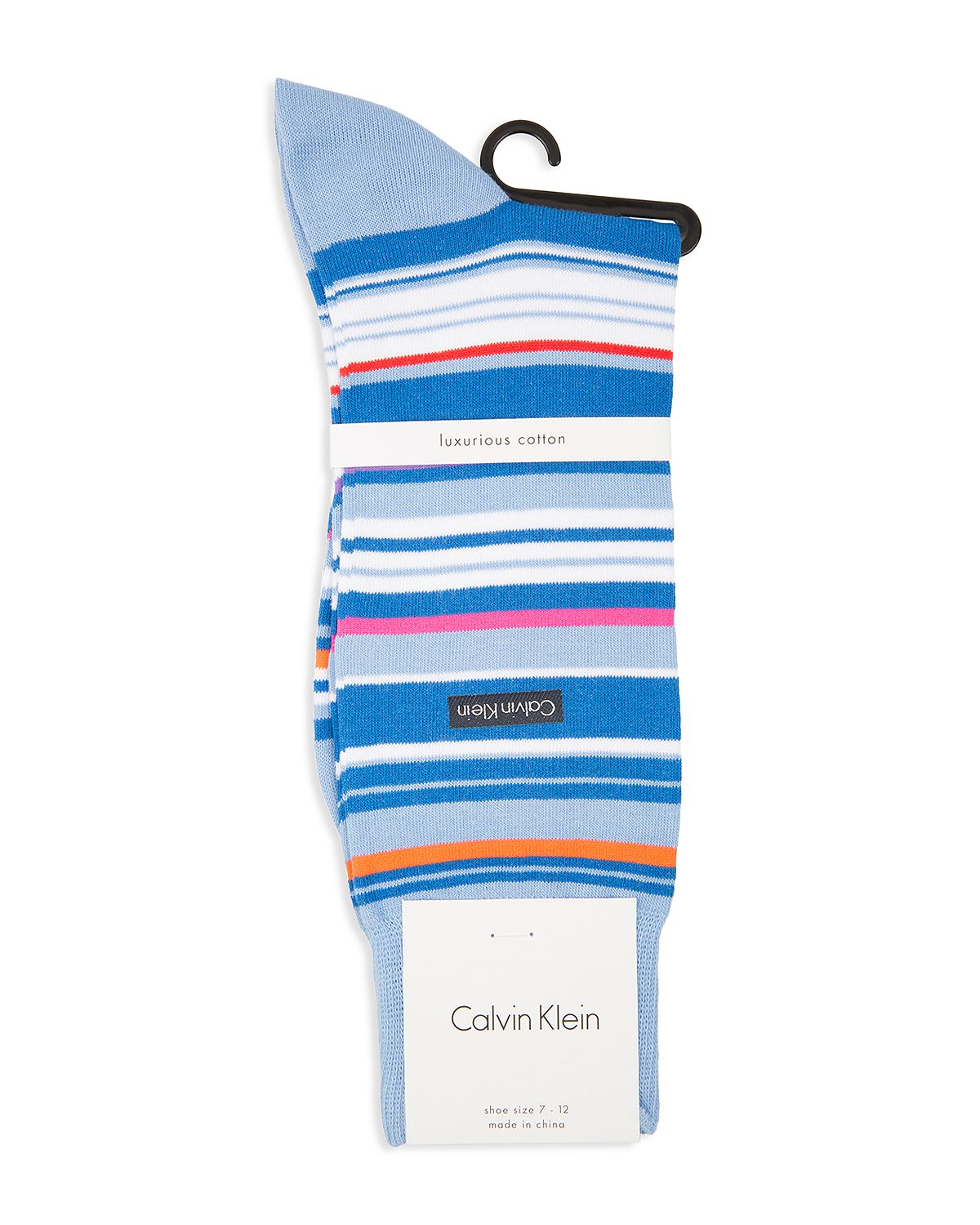 Calvin Klein Barcode Multistripe Socks Cornflower Blue | CheapUndies
