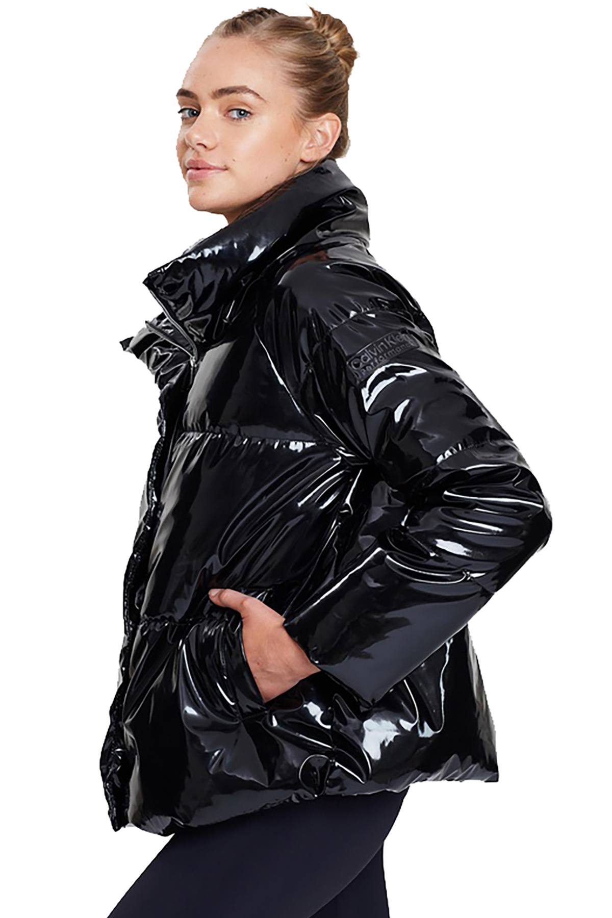 calvin klein performance shiny puffer jacket