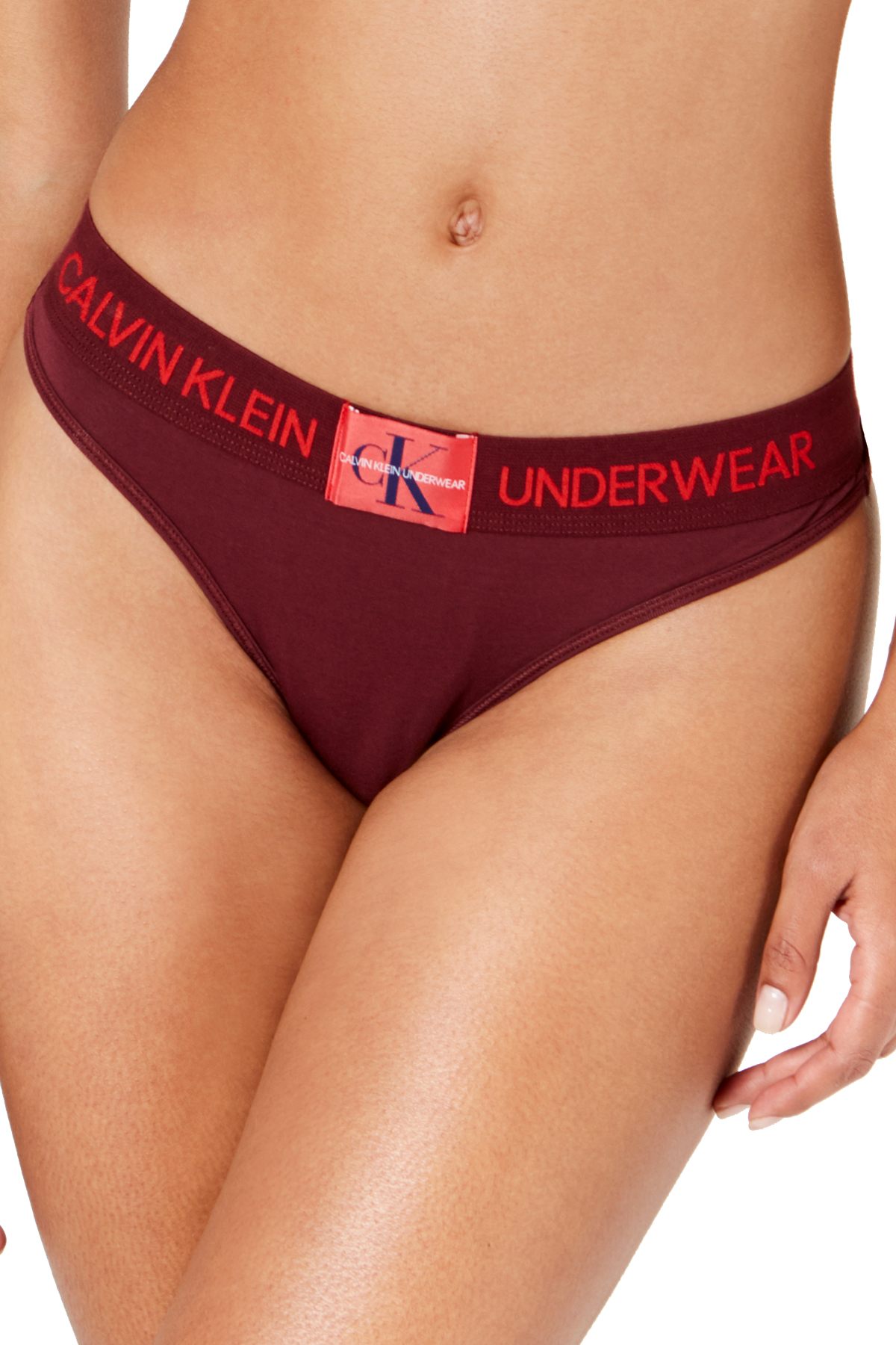 calvin klein burgundy underwear