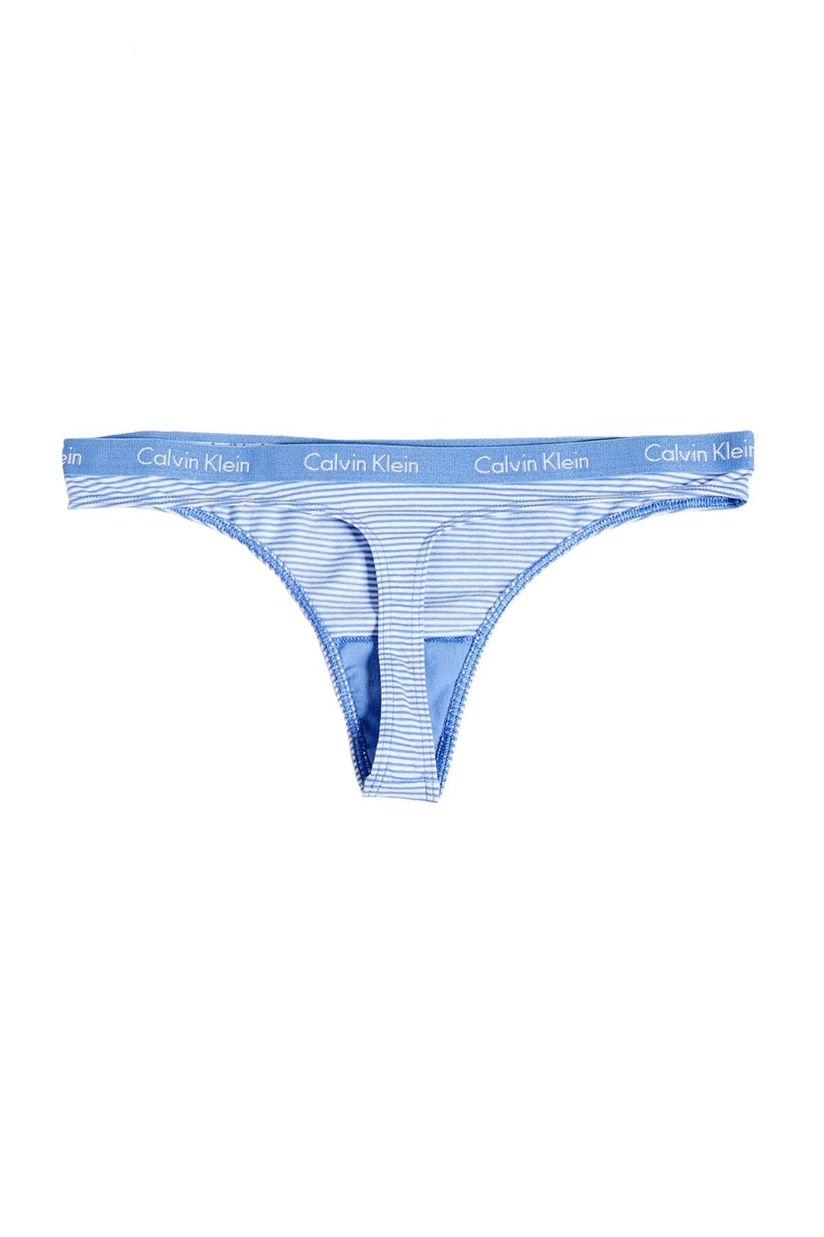 Calvin Klein Pink Grey Blue Stripe Carousel Thong 3 Pack Cheapundies