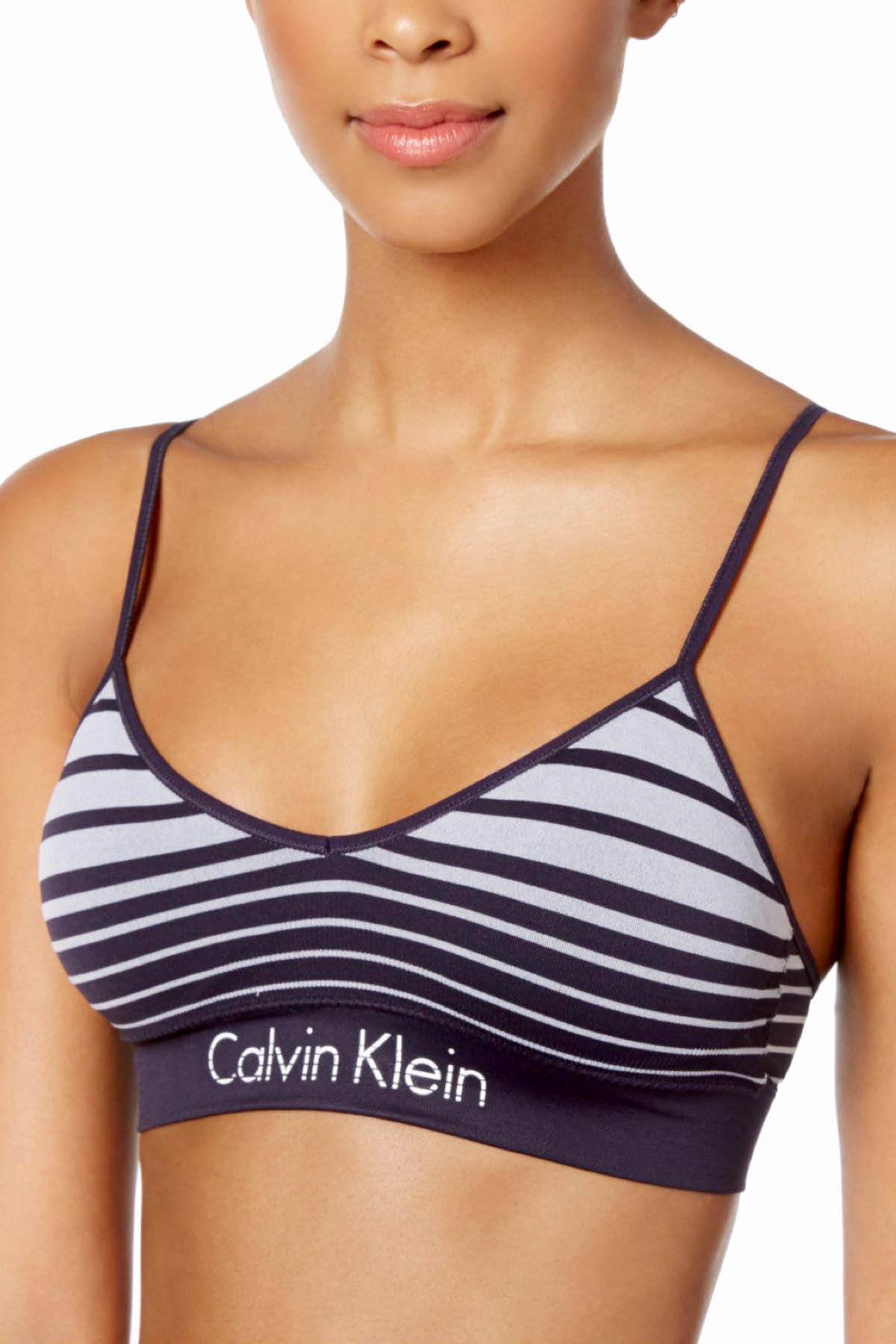 calvin klein striped bralette