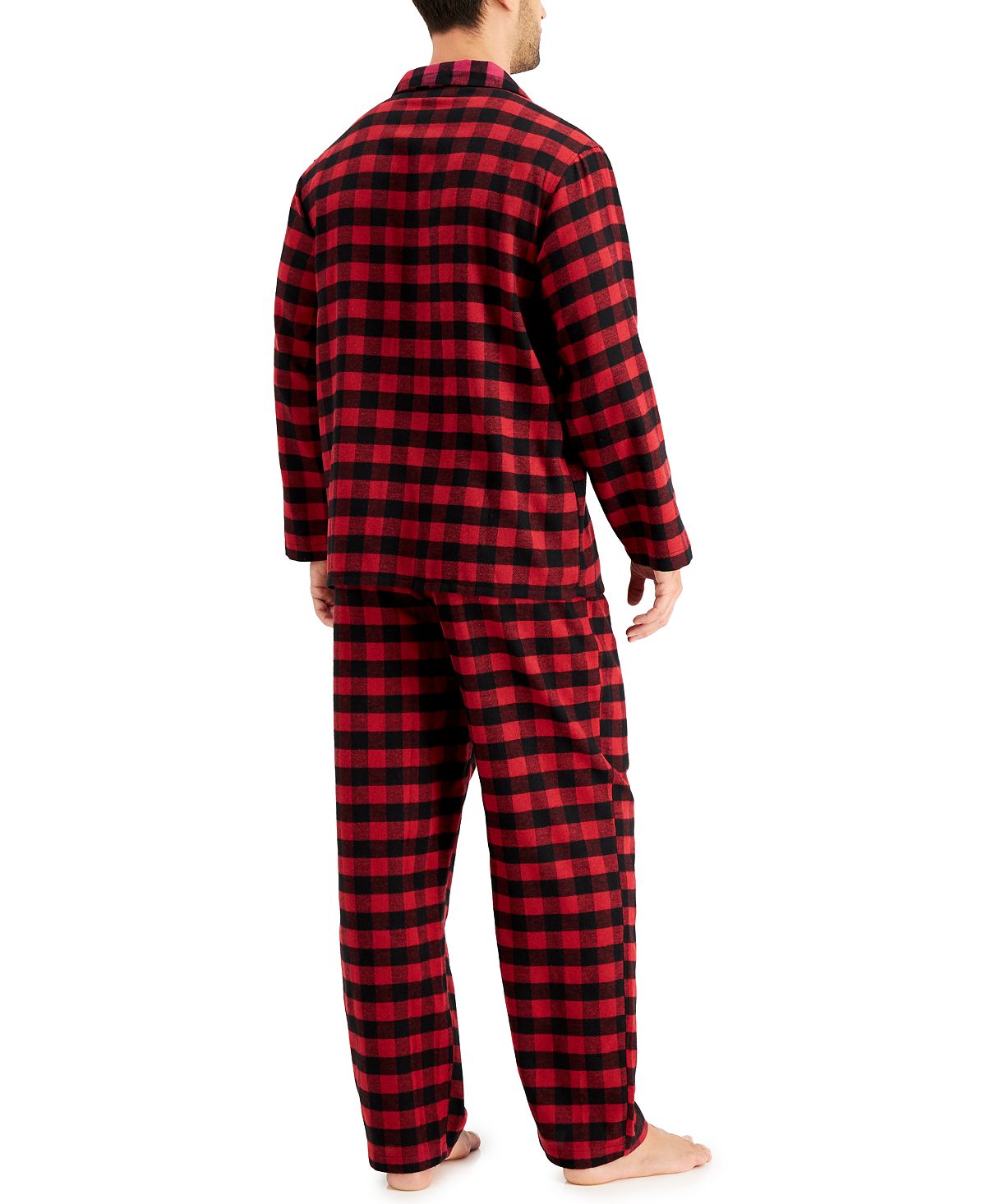 Club Room Pajama Set Red/Black – CheapUndies